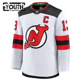 New Jersey Devils Fanatics Premium Nico Hischier 2024-25 Auswärts Weiss Trikot - Kinder